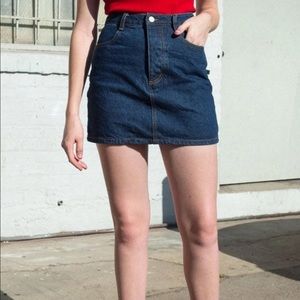 Brandy Melville Jean Skirt